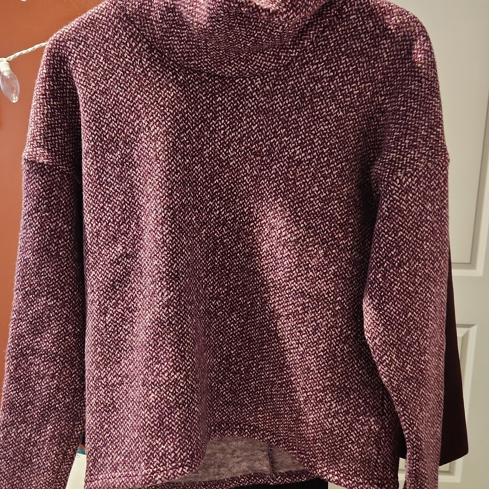 Columbia Women's Maroon Turtleneck Sweater